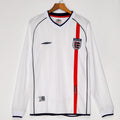 2002 Maillot  Angleterre Domicile Retro Manches Longues