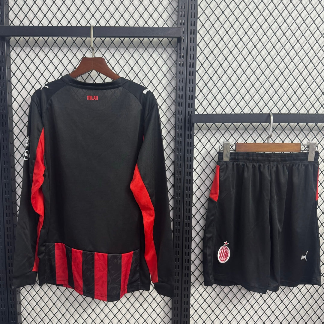 Ensemble 25/26 AC Milan Domicile  Adult  Manches Longues