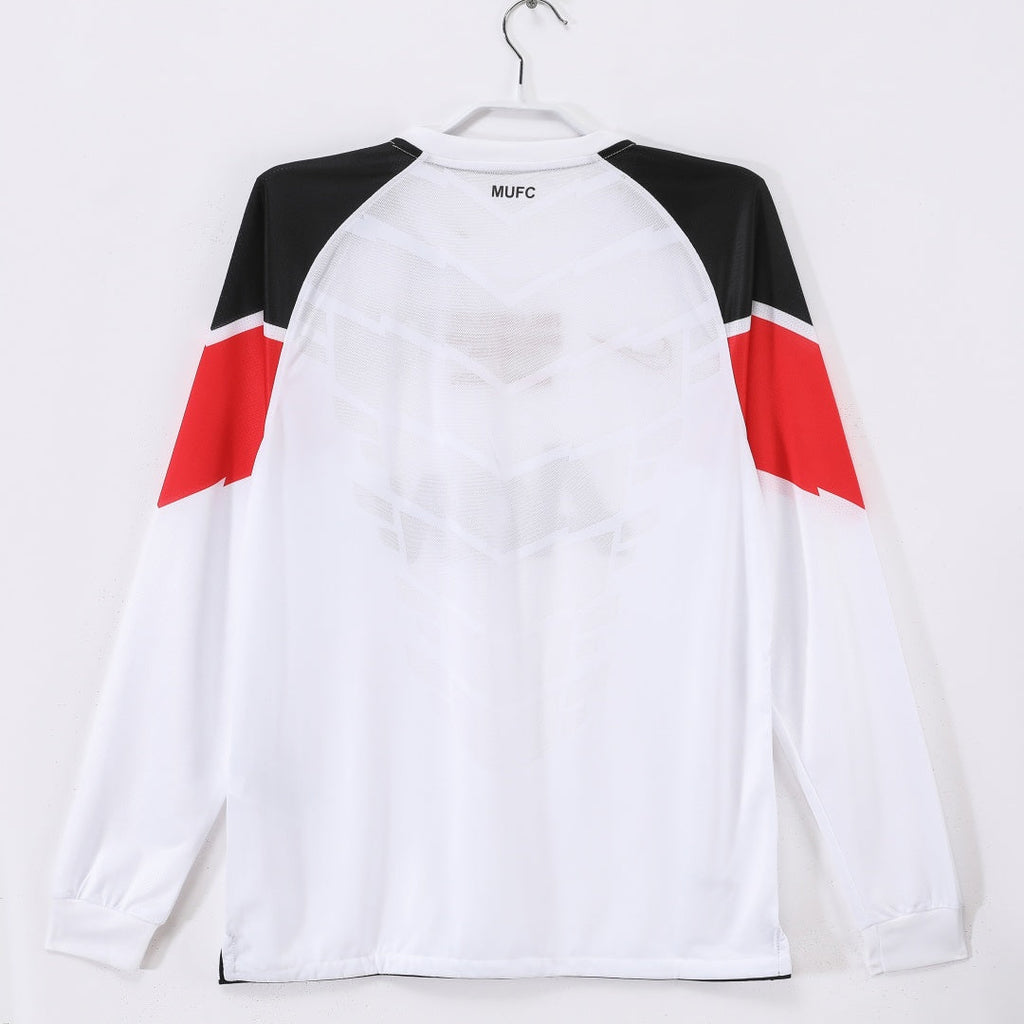 2010-2011 Manchester United Extérieur maillot Retro Manches Longues
