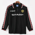 1998-1999 Manchester United Extérieur maillot Retro Manches Longues