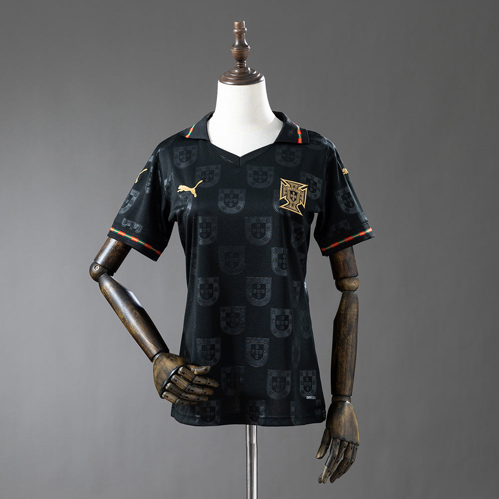 Maillot Femme 2026 Portugal Noir