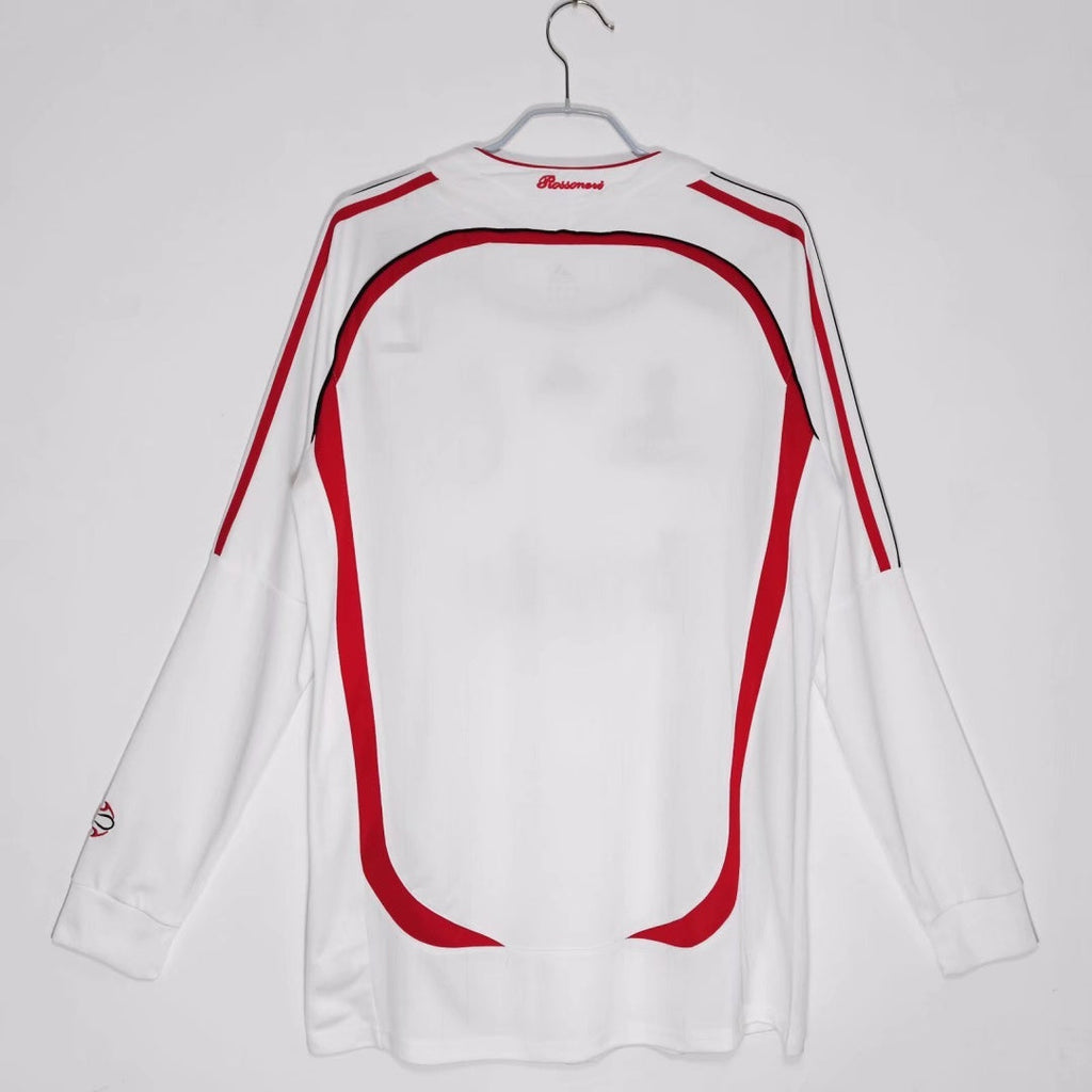 2006 2007 Maillot AC Milan Extérieur Rétro  Manches Longues