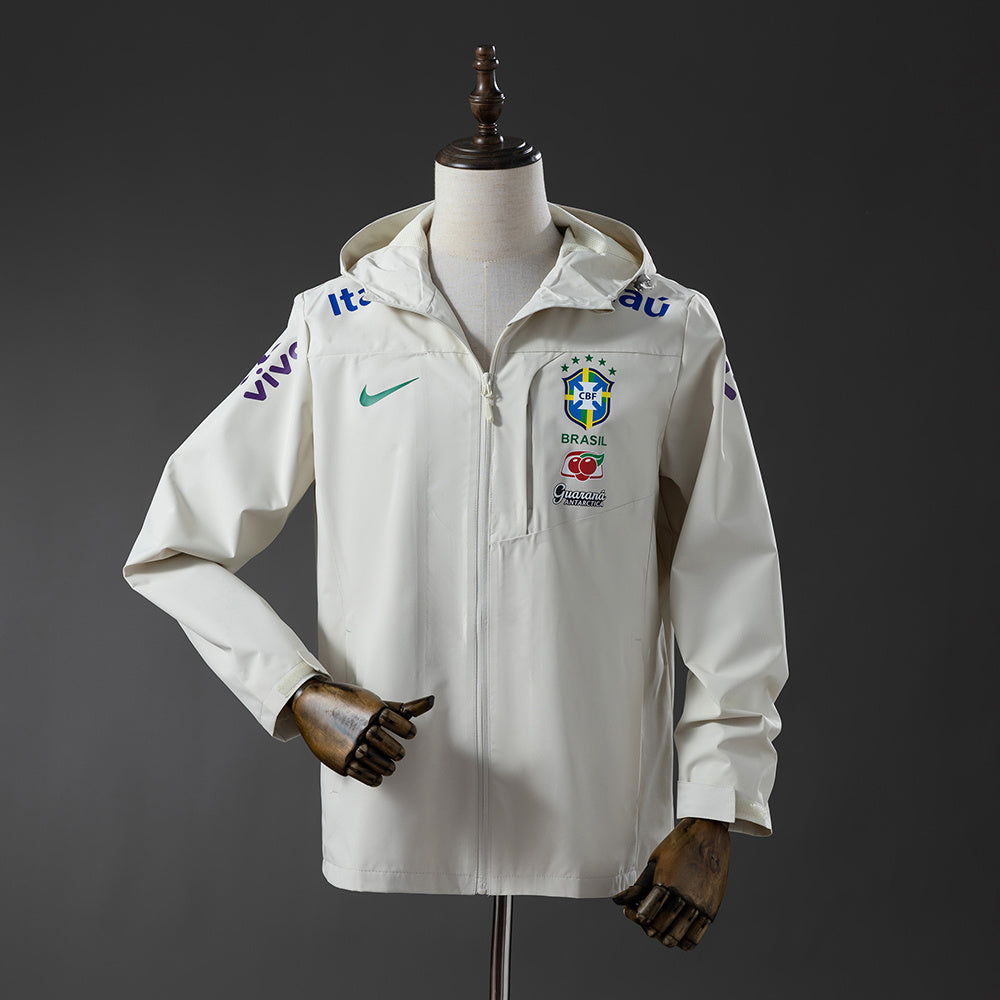 Veste coupe-vent Brésil Blanc