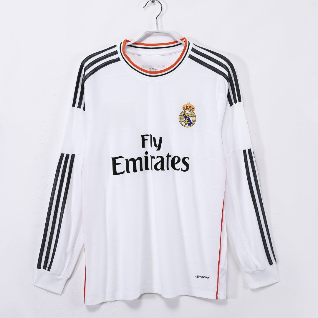 2013-2014 Maillot Retro Real Madrid Domicile  Manches Longues