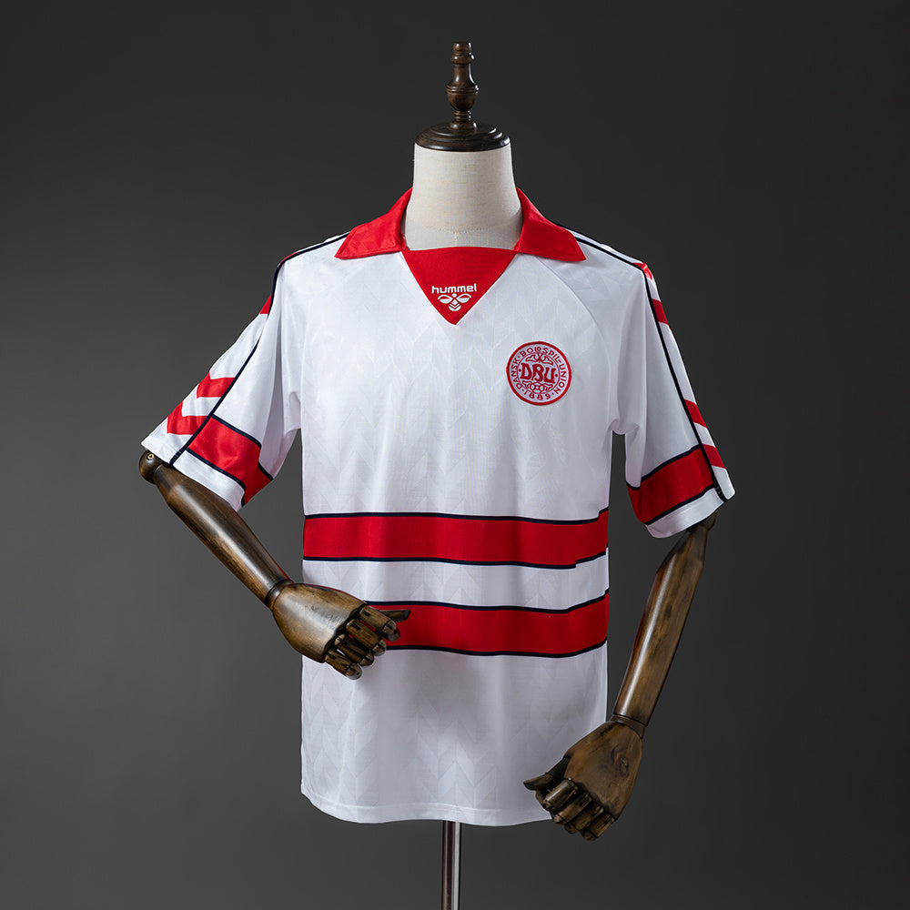 Maillot 1988 Danemark Extérieur Rétro