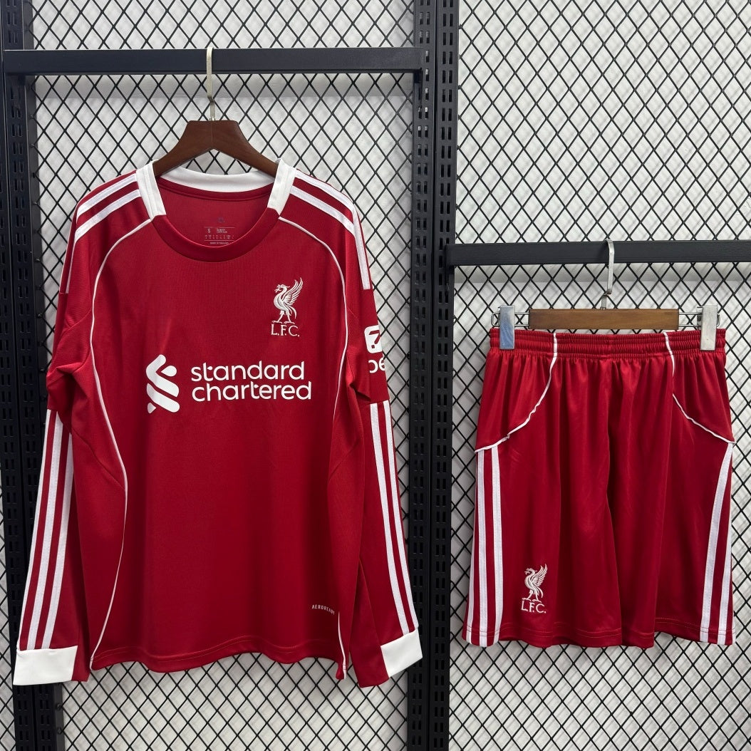 Ensemble 25/26 Liverpool Domicile Adult  Manches Longues