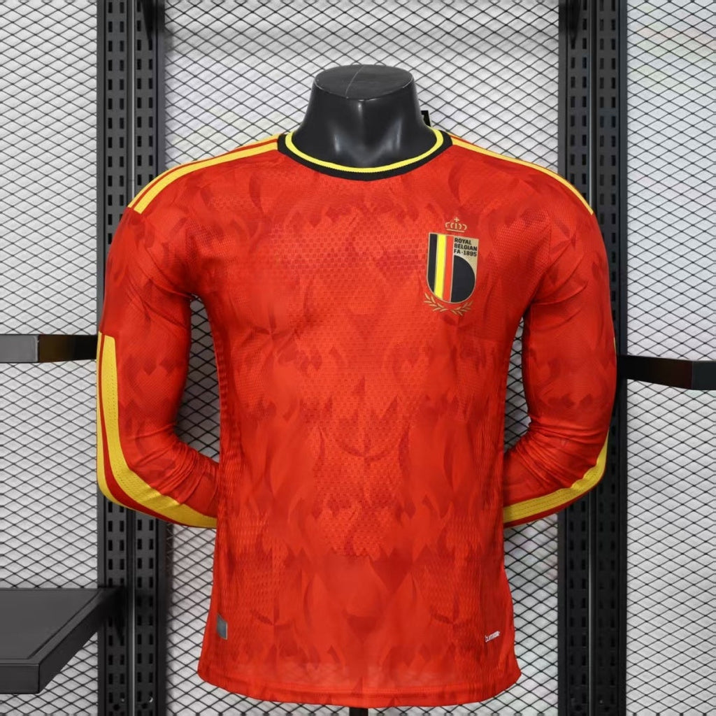 Maillot 25/26 Belgique Domicile player Manches Longues