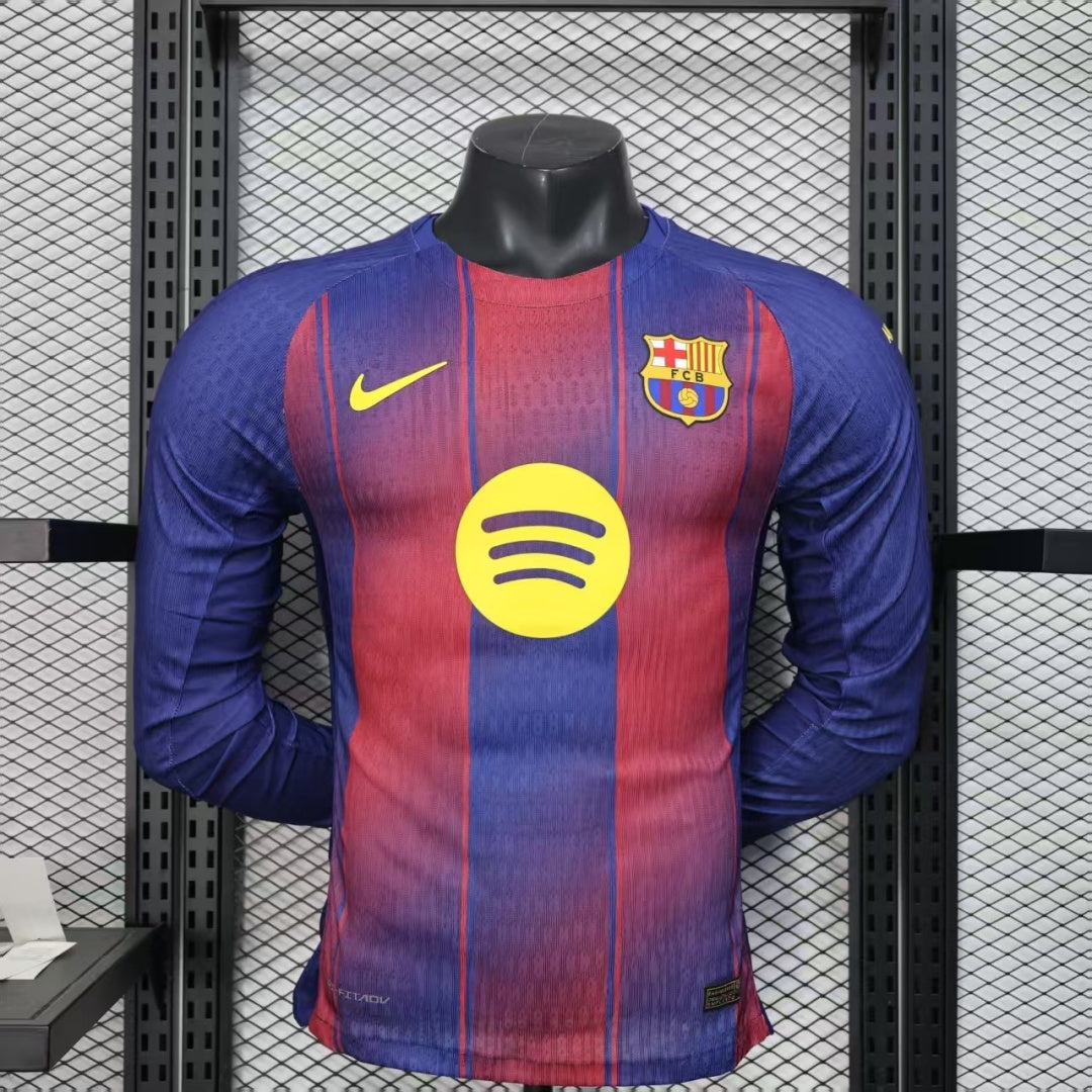 Maillot 25/26 Barcelone Domicile player  Manches Longues