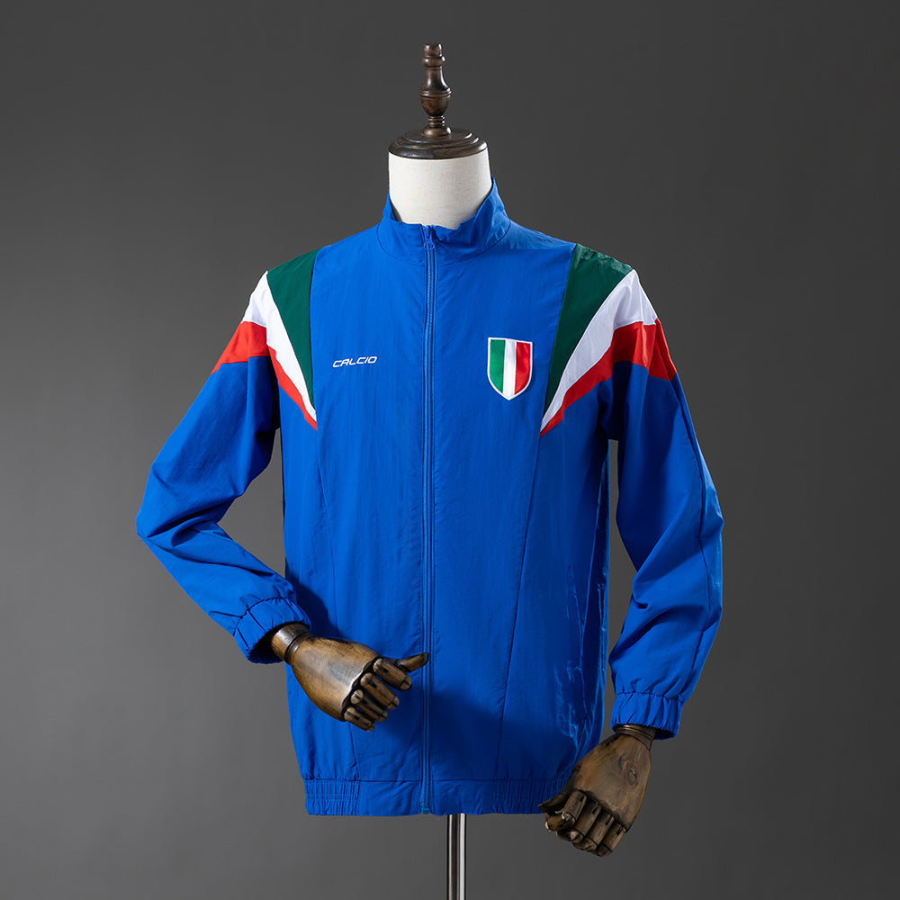 Veste coupe-vent 2025 Italie Bleu