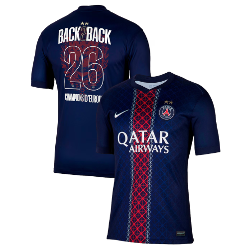 Maillot 25/26 PSG CHAMPIONS Domicile "Back2Back"