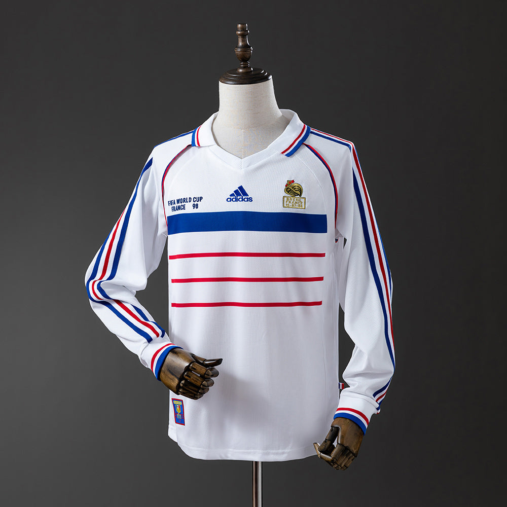 Maillot 1998 France Extérieur Retro Manches Longues