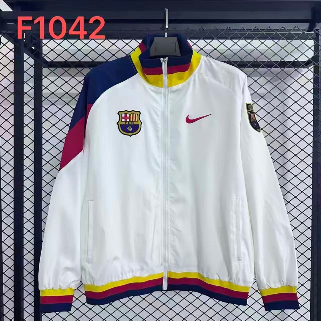 Veste coupe-vent réversible Barcelone white