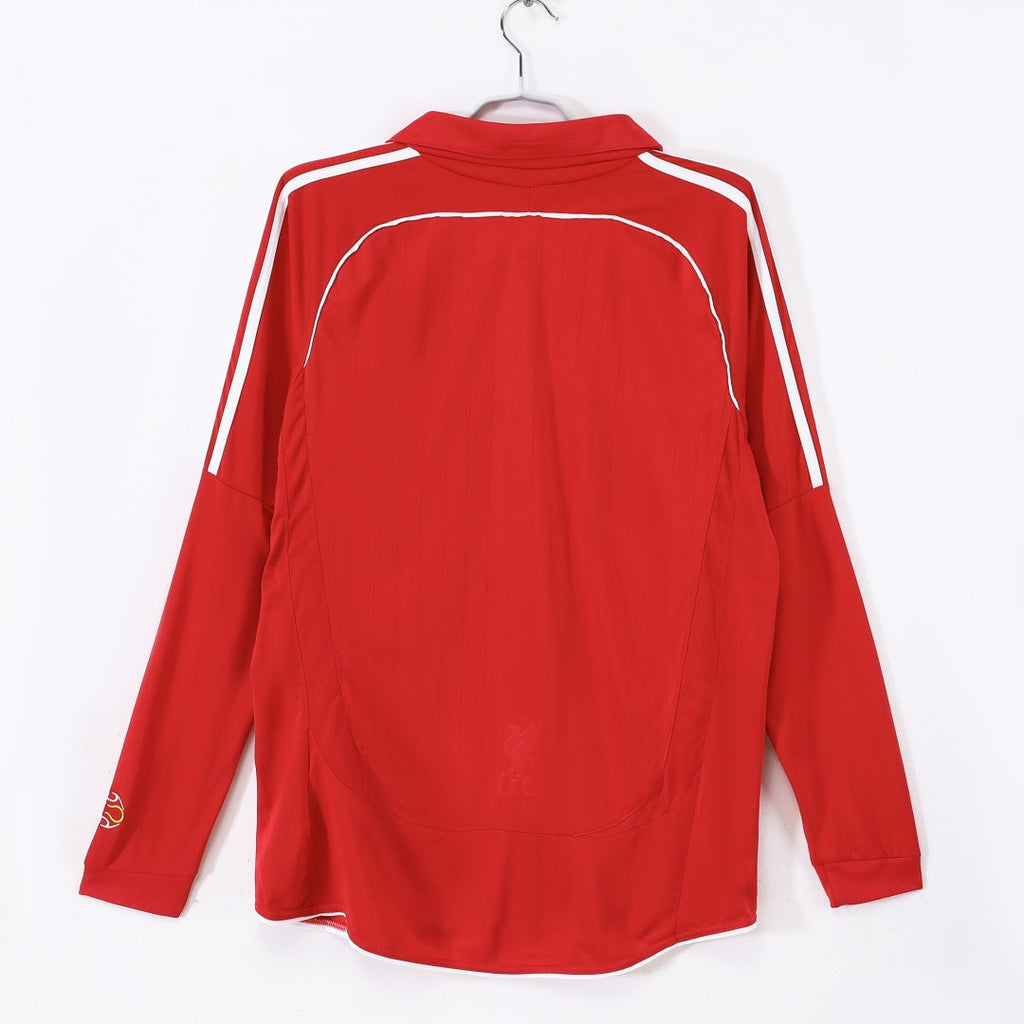 2006-2007 Maillot Retro Liverpool Domicile Manches Longues