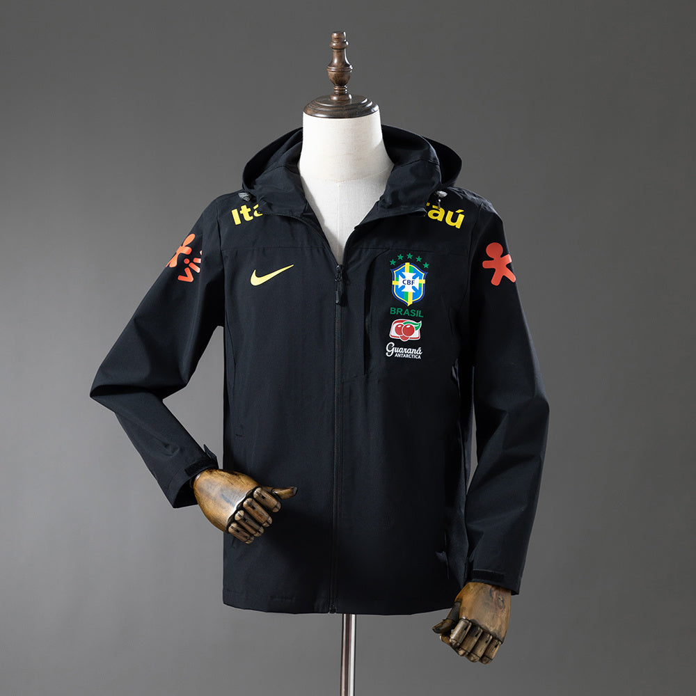 Veste coupe-vent Brésil Noir