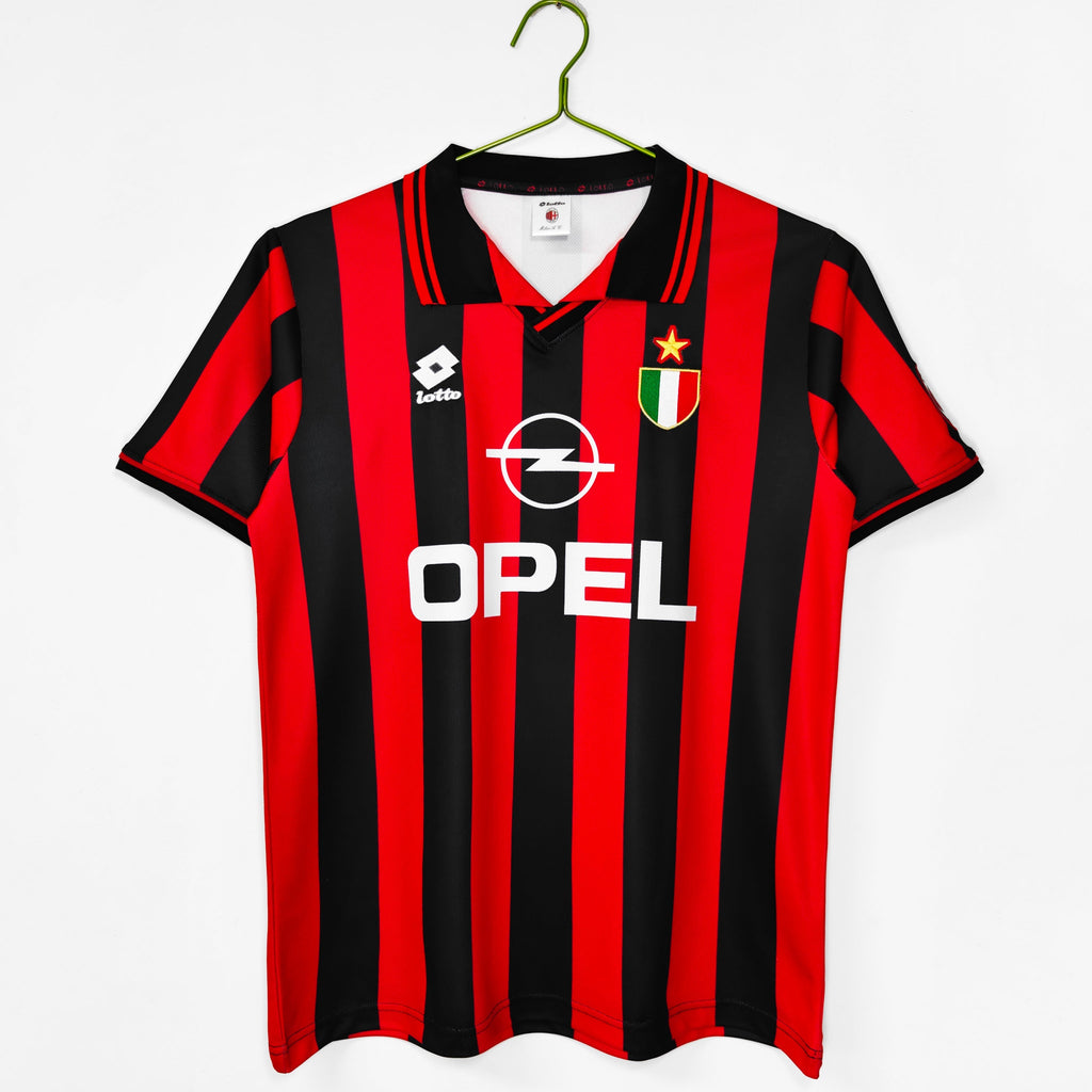 1996-1997 Maillot AC Milan Domicile Rétro