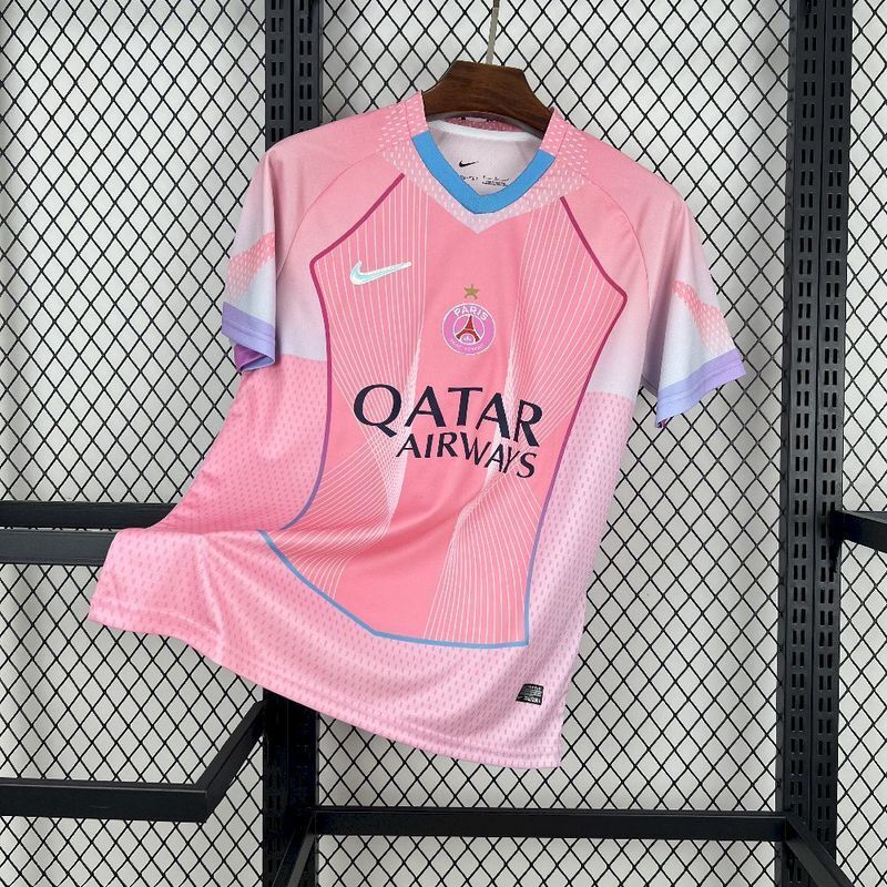 Maillot 25/26 PSG rose spécial